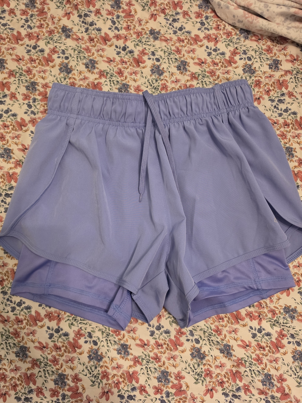 Light Purple Women’s Layered Active Shorts